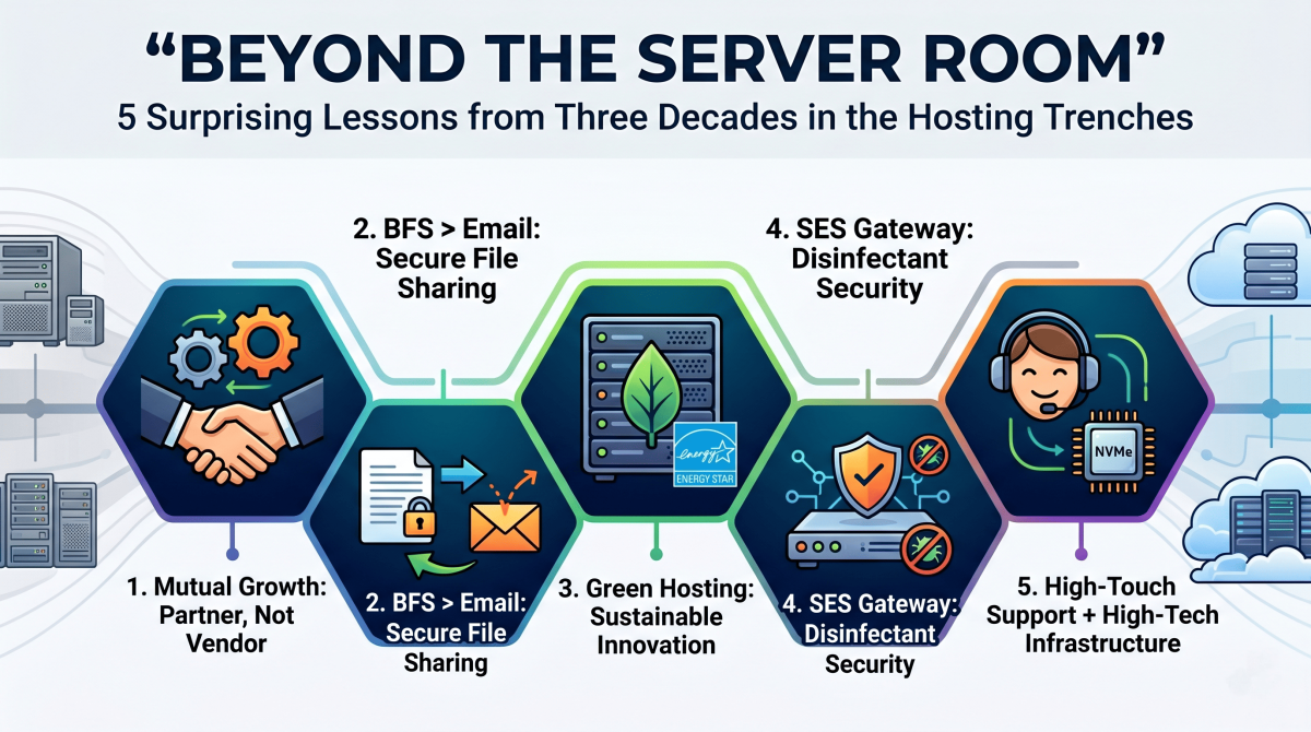 Beyond the Server Room: 5 Surprising Lessons from Three Decades in the Hosting Trenches