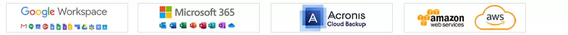 Authorized Partners of Google Workspace, Microsoft 365, Acronis , AWS